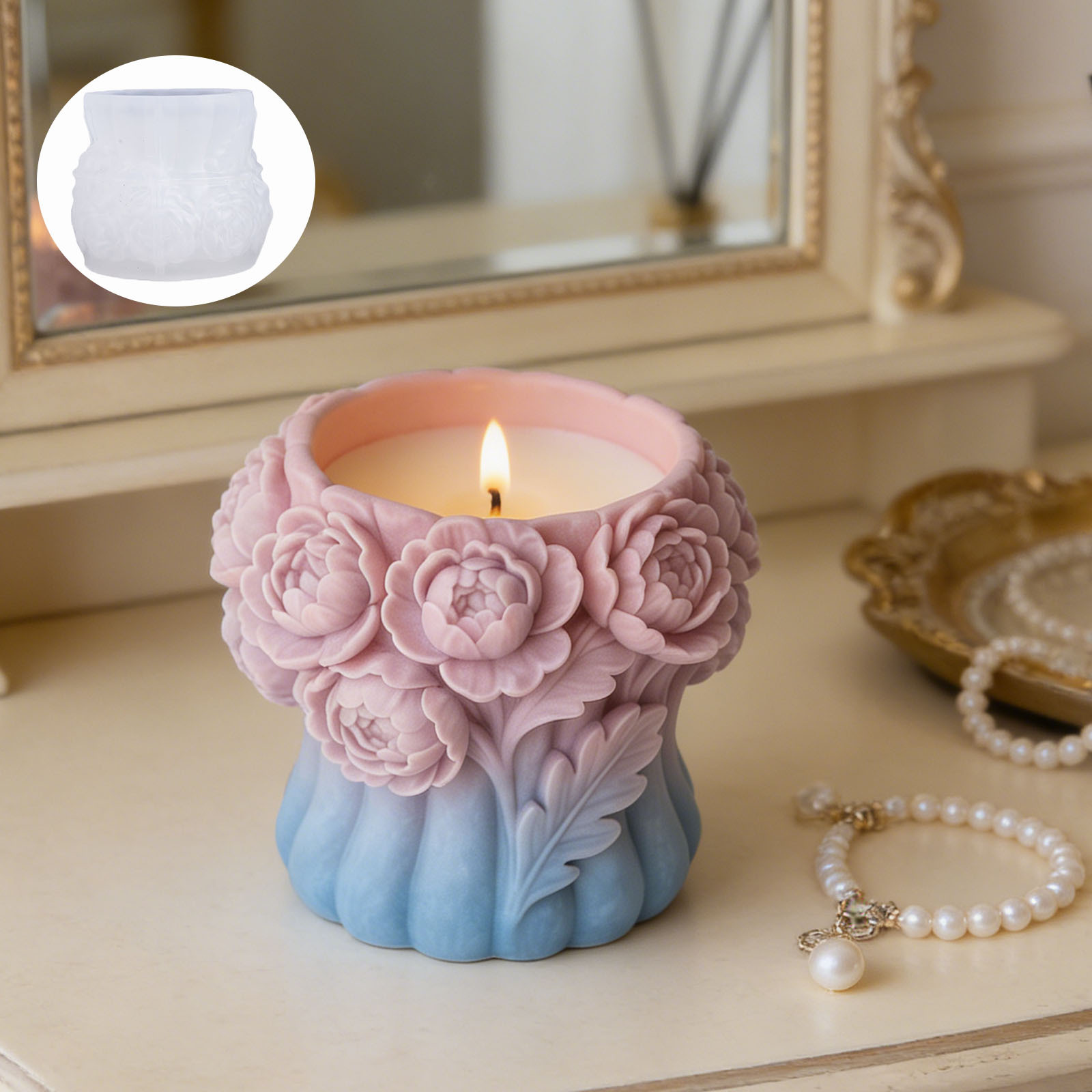 3D Flower Vase Silicone Mold L - огляд і ціна Potsticker Mold