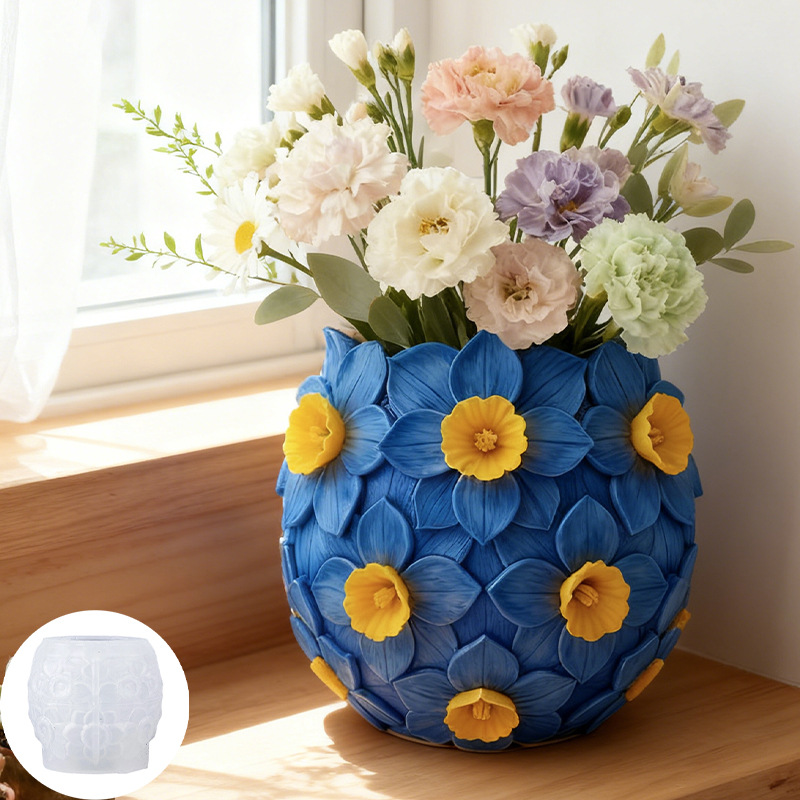 3D Flower Vase Silicone Mold L - огляд і ціна Potsticker Mold
