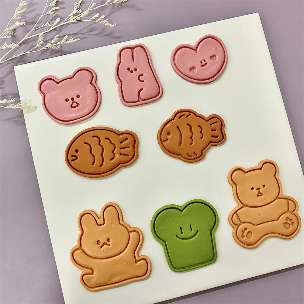 Cute Animal Cookie Embossing S - огляд і ціна Bunny Cake Mold