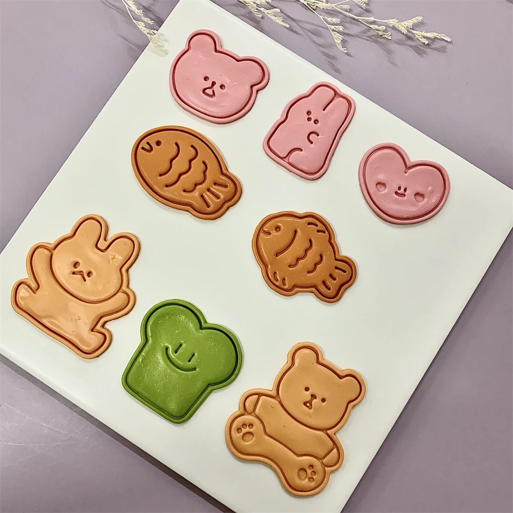 Cute Animal Cookie Embossing S - огляд і ціна Bunny Cake Mold