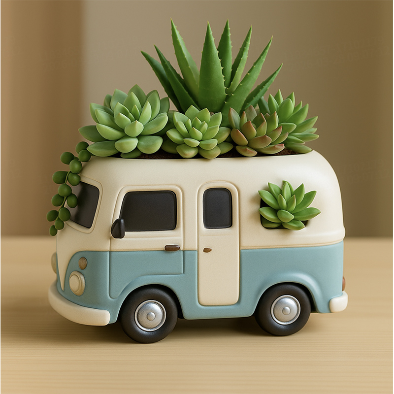 3D Vintage Bus Car Succulent P - огляд і ціна Potsticker Mold