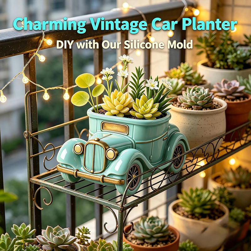 3D Vintage Bus Car Succulent P - огляд і ціна Potsticker Mold